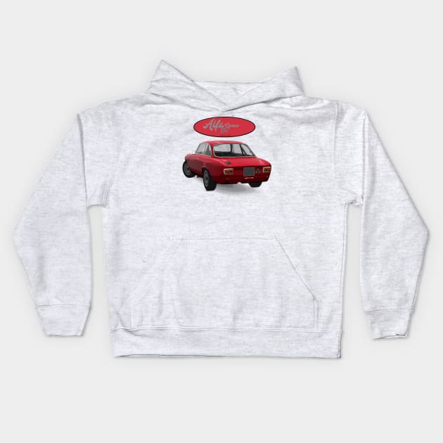 ALFA ROMEO GTA Back Kids Hoodie by PjesusArt